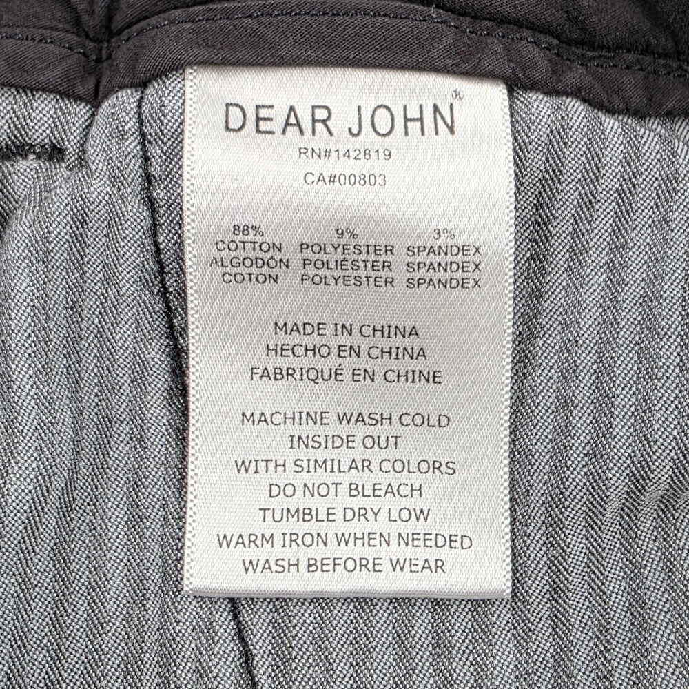 Dear John North Hampton Black High Rise Cuffed Shorts Size 31 Chino Stretch - Picture 8 of 12